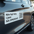 Custom Car Sticker – 'Never Crashed and Up for Sale' 3 - Pack - Sticker Brothers