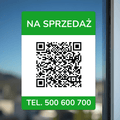 Property For Sale or Rent QR Window Sticker - Sticker Brothers