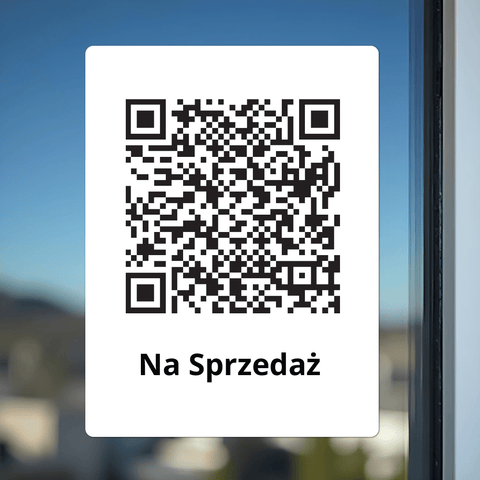 Property For Sale or Rent QR Window Sticker - Sticker Brothers