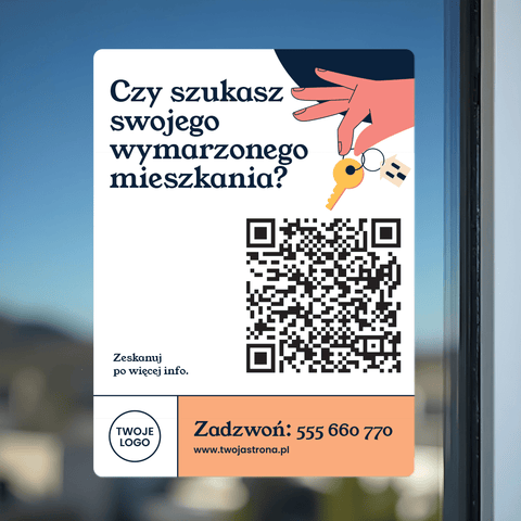 Real Estate QR Window Decal - Sticker Brothers