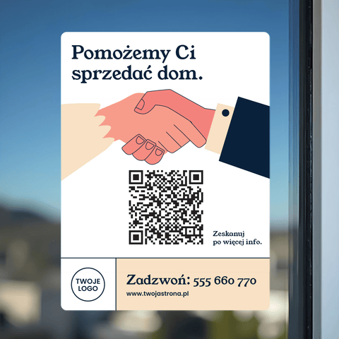 Real Estate QR Window Decal - Sticker Brothers