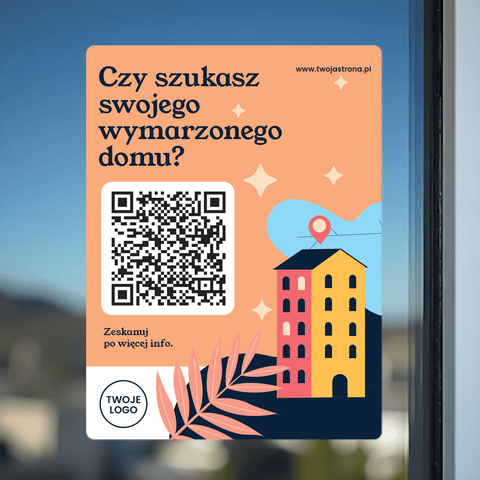 Real Estate QR Window Decal - Sticker Brothers