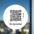 Real Estate Window Round Sticker with QR Code - Sticker Brothers