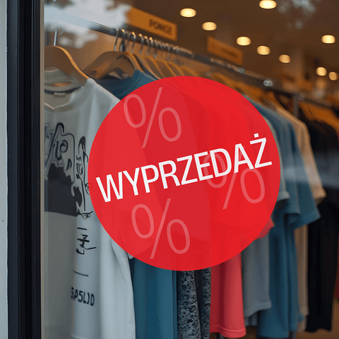 Round Sale Window Decals - Sticker Brothers