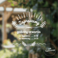 Square Custom Opening Hours Decal - Sticker Brothers