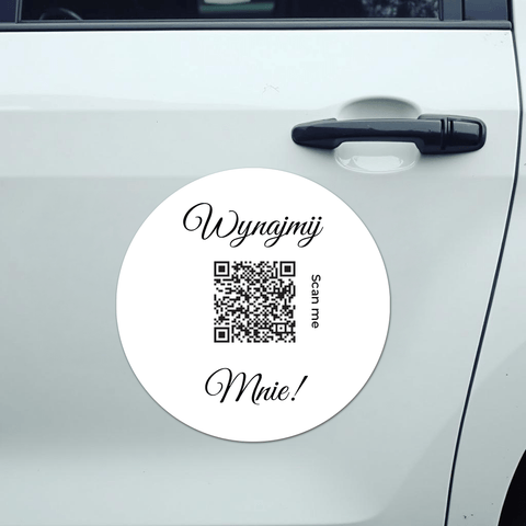 Wedding Rental QR Car Magnet Round 2 - Pack - Sticker Brothers