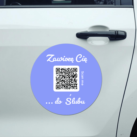 Wedding Rental QR Car Magnet Round 2 - Pack - Sticker Brothers
